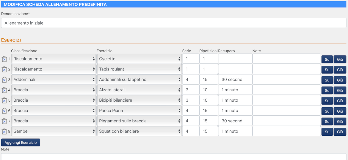 Crea e assegna le schede