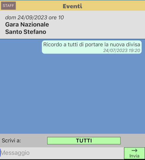 Scrivi messaggi a tutti